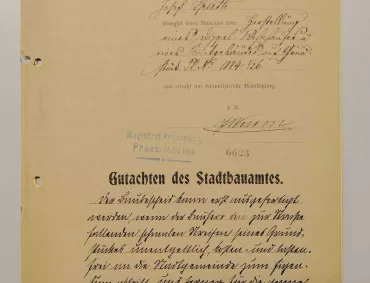 Historisches Dokument Gutachten des Stadtbauamts